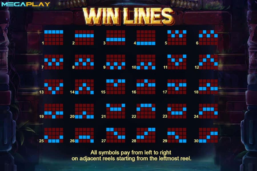 Paylines Yucatans Mystery