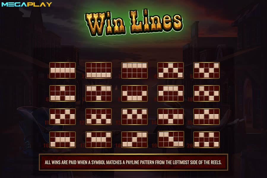 Paylines Wanted Wildz