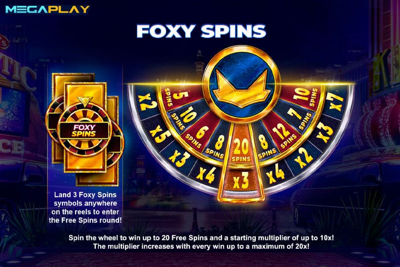 ฟีเจอร์ Foxy Spins