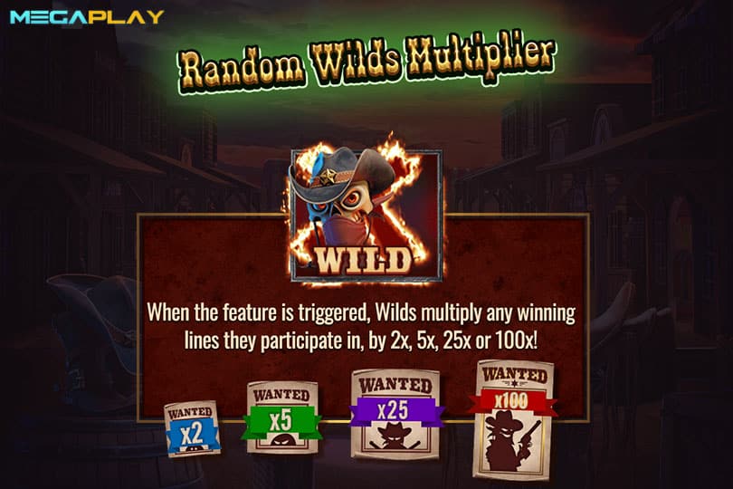ฟีเจอร์ Random Wilds Multiplier WW