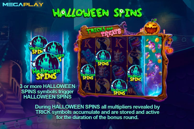 ฟีเจอร์ Halloween Spins